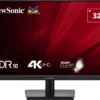 ViewSonic VA3208-4K-HD - LED monitor - 32" (31.5" viewable) - 3840 x 2160 4K @ 60 Hz - VA - 300 cd/m≤ - 3000:1 - HDR10 - 4 ms - 2xHDMI, DisplayPort