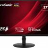 ViewSonic VG2708A - LED monitor - 27" - 1920 x 1080 Full HD (1080p) @ 100 Hz - IPS - 250 cd/m≤ - 1300:1 - 5 ms - HDMI, VGA, DisplayPort - speakers