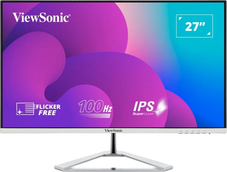 ViewSonic VX2776-SMH - LED monitor - 27" - 1920 x 1080 Full HD (1080p) @ 75 Hz - S-IPS - 250 cd/m≤ - 1000:1 - 4 ms - 2xHDMI, VGA - speakers