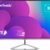ViewSonic VX3276-MHD-3 - LED monitor - 32" (31.5" viewable) - 1920 x 1080 Full HD (1080p) @ 75 Hz - IPS - 250 cd/m≤ - 1200:1 - 4 ms - HDMI, VGA, DisplayPort - speakers
