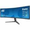 iiyama ProLite XCB4594DQSN-B1 - LED monitor - curved - 45" (44.5" viewable) - 5120 x 1440 Dual Quad HD @ 165 Hz - VA - 450 cd/m≤ - 3000:1 - HDR400 - 0.8 ms - 2xHDMI, DisplayPort, USB-C - speakers - black, matte