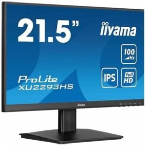 iiyama ProLite XU2293HS-B6 - LED monitor - 22" (21.5" viewable) - 1920 x 1080 Full HD (1080p) @ 100 Hz - IPS - 300 cd/m≤ - 1000:1 - 1 ms - HDMI, DisplayPort - speakers - black, matte
