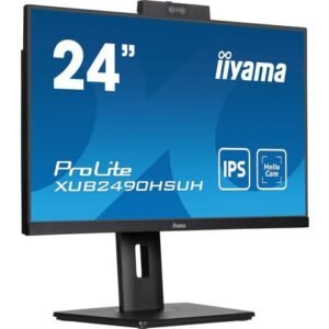iiyama ProLite XUB2490HSUH-B1 - LED monitor - 24" (23.8" viewable) - 1920 x 1080 Full HD (1080p) @ 100 Hz - IPS - 250 cd/m≤ - 1300:1 - 4 ms - HDMI, DisplayPort - speakers - black, matte