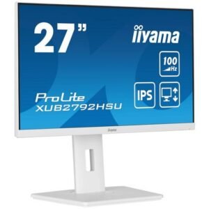 iiyama ProLite XUB2792HSU-W6 - LED monitor - 27" - 1920 x 1080 Full HD (1080p) @ 100 Hz - IPS - 250 cd/m≤ - 1300:1 - 0.4 ms - HDMI, DisplayPort - speakers - white, matte